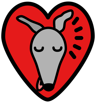 I_Heart_Greyhounds giphyupload greyhound iheartgreyhounds i heart greyhounds Sticker