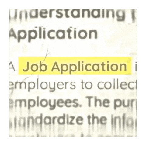 Job Application Sticker