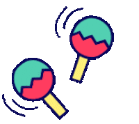 Maracas Sticker by Cuentamelo Books