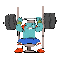 Fitness Struggling Sticker by Nexio