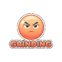 Grinding Locked In Sticker by Flowpio