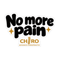 No More Pain Sticker by Advance Chiropractic
