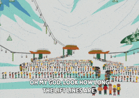 ski resort GIF by South Park 