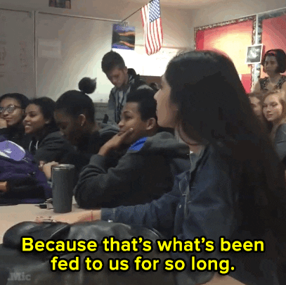 high school mic GIF