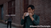season 4 eating GIF by Mozart In The Jungle