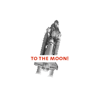 To The Moon Sticker by The EPO