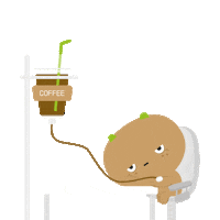 Tired Coffee Sticker by likeyfamily