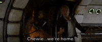 the force awakens chewie were home GIF by Star Wars