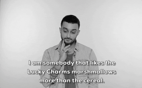 i am somebody that likes the lucky charms marshmallows more than the cereal GIF