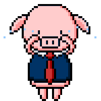 PiggyFarm sad cry pig piggy Sticker