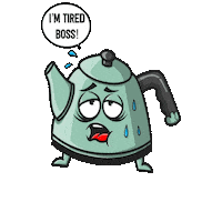 Tired Water Sticker
