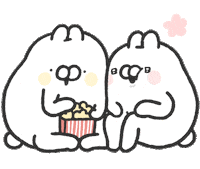 情侶 爆米花 Sticker