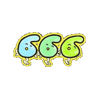 Illustration Friends Sticker