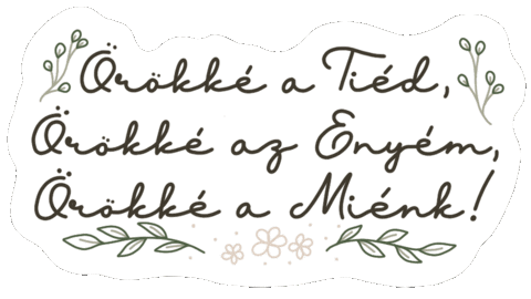 Wedding Eskuvo Sticker