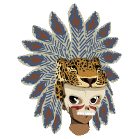 TheMirrorKing offering aztec anime mirror king energy points Sticker