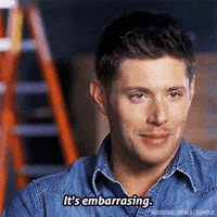 aborddelimpala jensen ackles embarrassing aborddelimpala GIF