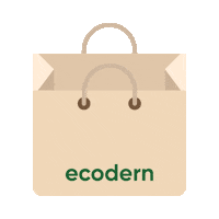 ecodern zero waste no plastic sıfır atık bez çanta Sticker