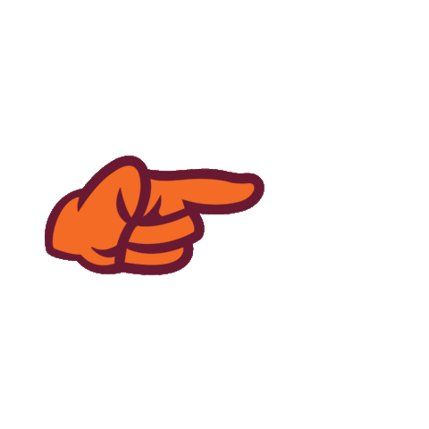 Hand Click Sticker by Susquehanna University