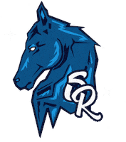 Blue Horse Sticker