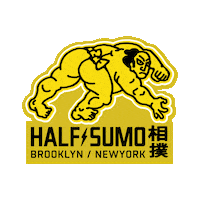 halfsumocollective halfsumo half sumo Sticker