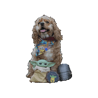 Baby Yoda Star Wars Dog Sticker by Geekster Pets