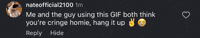 Cringe Hang It Up GIF