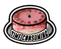 Rory113 art food pink birthday Sticker