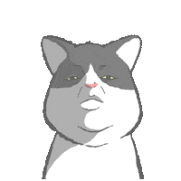 Kitty What Sticker by GORO