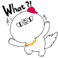 Cat What Sticker by Kcomics