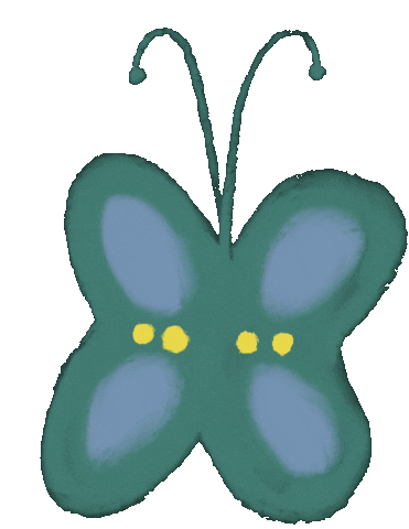 Doodle Butterfly Sticker