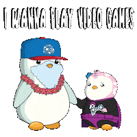 I Wanna Play Sticker by Pudgy Penguins