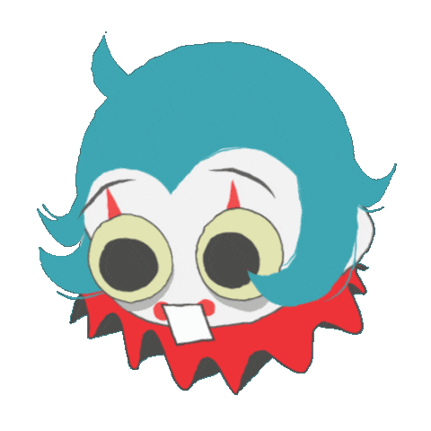 Clown What Sticker