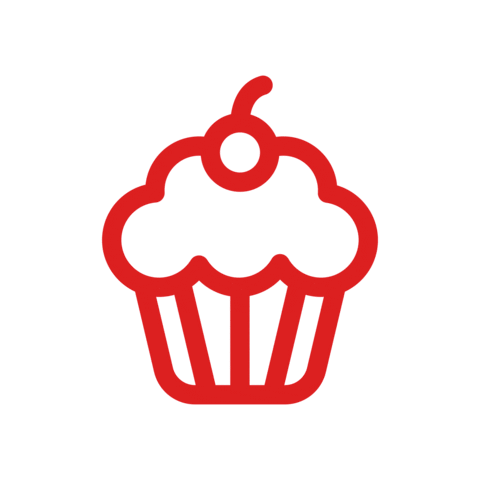 Cupcake Dame Sticker by foodora_cz
