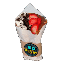 GoWaffles sweet spin delicious tasty Sticker