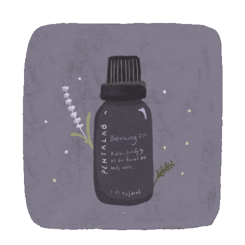 PentaLabOfficial relax self care routine lavender Sticker