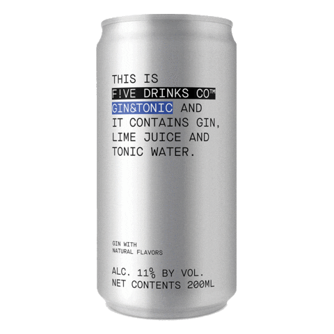 Logo Cocktail Sticker by FIVEDRINKSCO