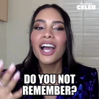 Do you not remember?