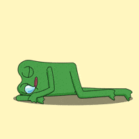 Frog Sleeping GIF by fwogs