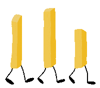 French Fries Fun Sticker by Daniela Nachtigall