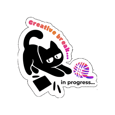 Lna_design giphygifmaker cat creative project Sticker