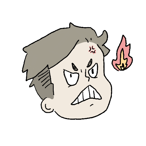 Angry Evil Eye Sticker by Randy Curth