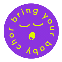 Logo Ooooh Sticker by bring your baby chor®