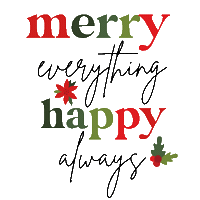 Happy Merry Christmas Sticker by Sheila Streetman
