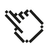 pixel click Sticker