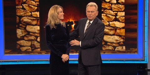 pat sajak hugging GIF by Wheel of Fortune