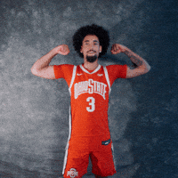Basketball Flex GIF by Ohio State Athletics