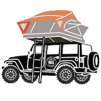 Camping Jeep Wrangler Sticker by Overland Yukon