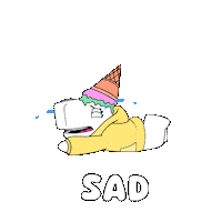 Sad Ice Cream Sticker by Ordinary Friends
