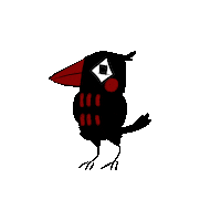 Animation Blackbird Sticker