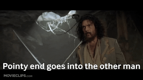 wonderpossum giphygifmaker zorro pointy end GIF